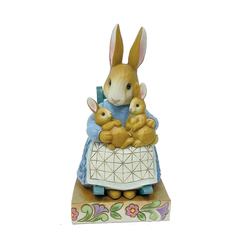 Mrs. Rabbit in Rocking Chair Figurine - The Country Christmas Loft
