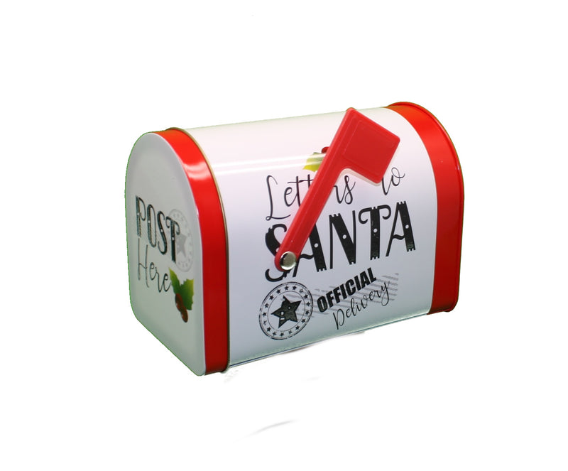 Mailbox Gift Tin -  White - The Country Christmas Loft