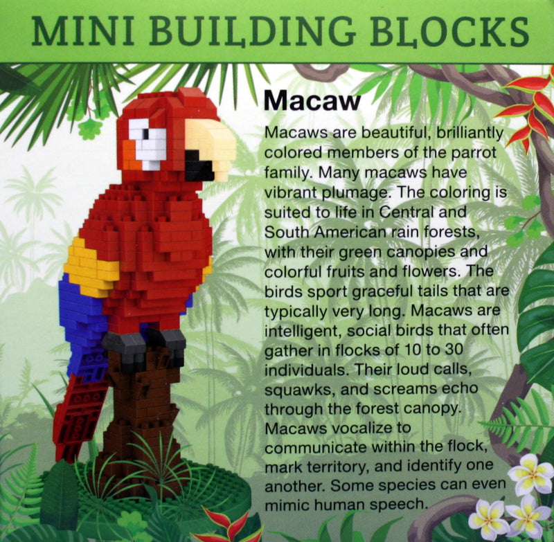 Mini Building Blocks - Macaw - The Country Christmas Loft