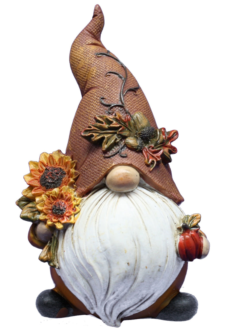 Harvest Gnome With Sunflowers Figurine - The Country Christmas Loft