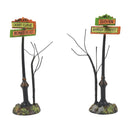 Creepy Village Street Signs - The Country Christmas Loft