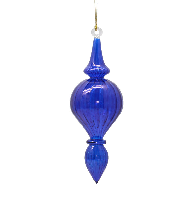 Organic Luster Double Ended Teardrop Spire - Blue