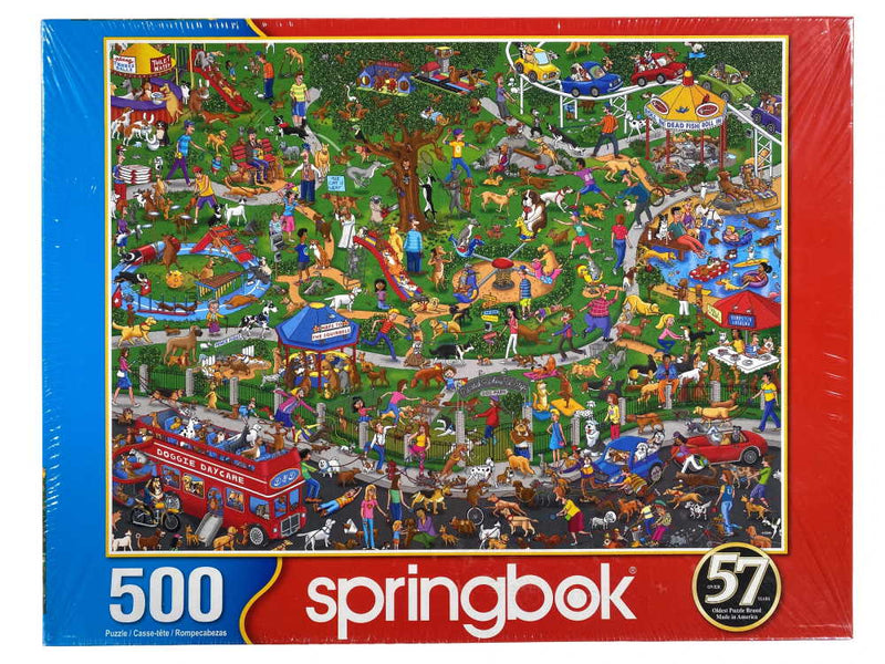 The Dog Park - 500 Piece Puzzle - The Country Christmas Loft
