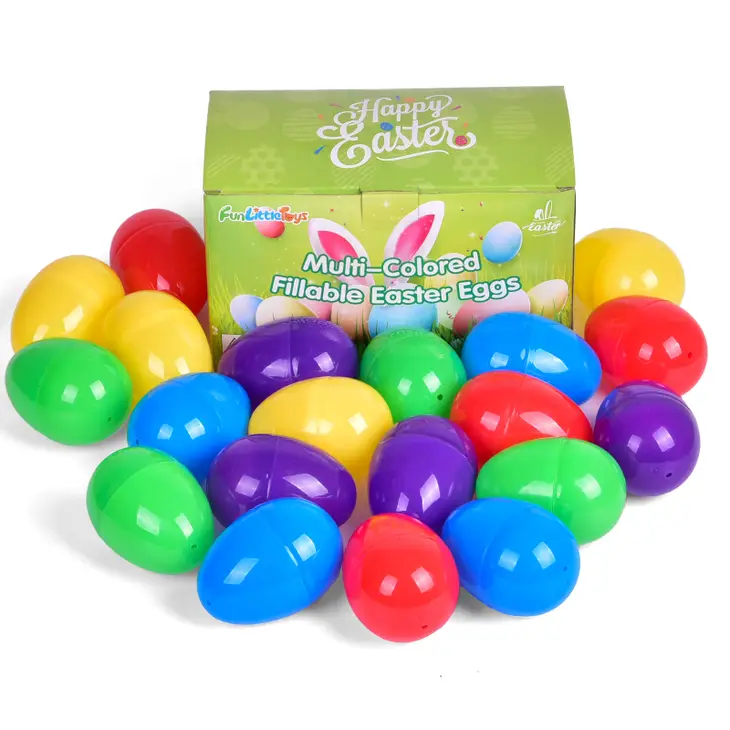 Fillable 3" Plastic Easter Eggs - 24 Piece - The Country Christmas Loft