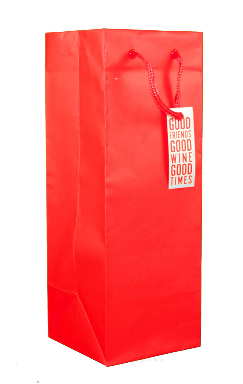 Heavyweight Bottle Gift Bag - Solid Pumpkin - The Country Christmas Loft