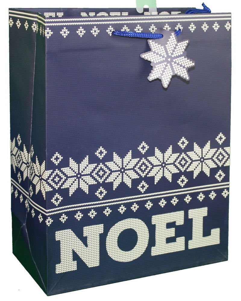 Rustic Christmas Gift Bag - Noel Large