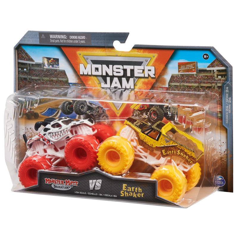 Monster Jam - 1:64 scale die-cast 2-Pack - Monster Mutt VS Earth Shaker