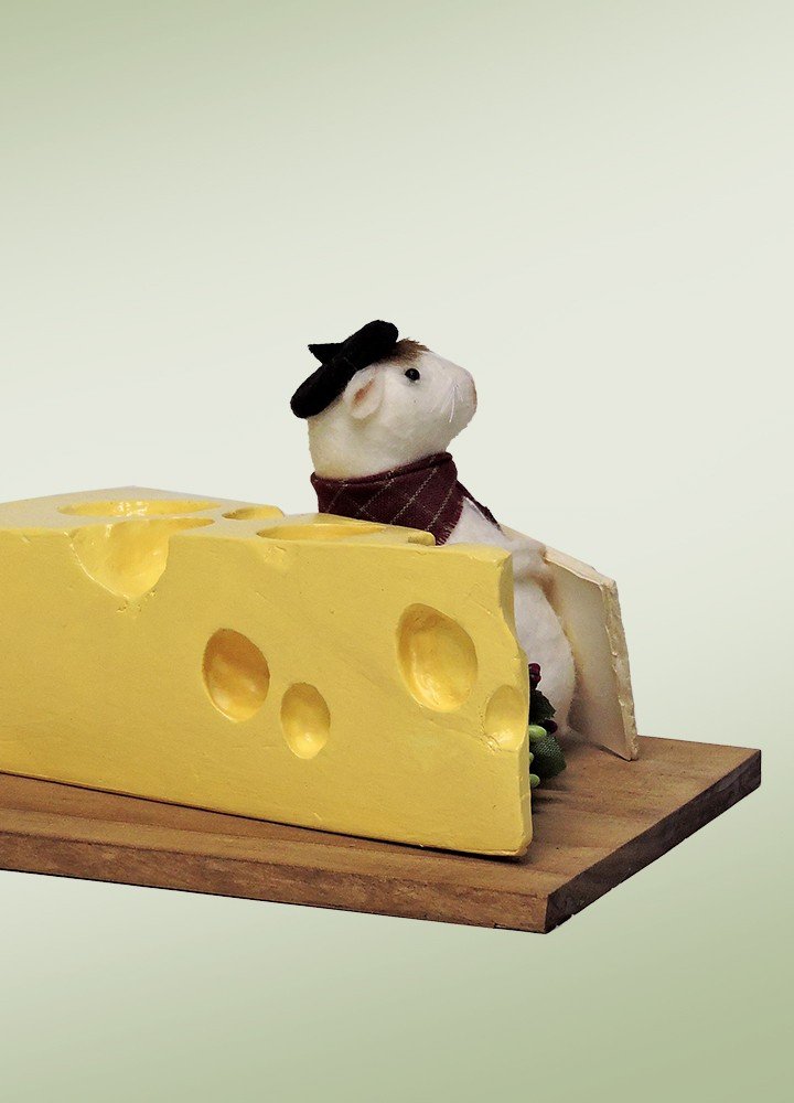 Mouse With Swiss Cheese