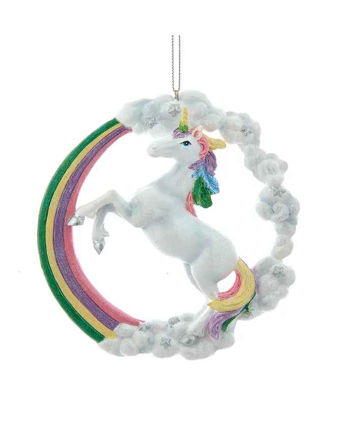 Rainbow Unicorn Ornament - The Country Christmas Loft