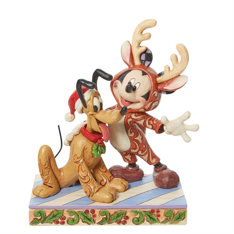 Mickey Reindeer with Pluto - The Country Christmas Loft