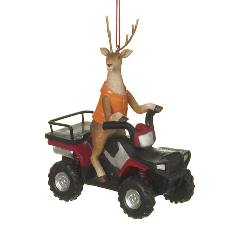 Deer Hunter on ATV Ornament - The Country Christmas Loft