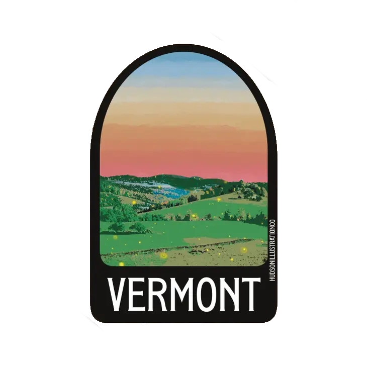 Vinyl Landmark Sticker - Vermont Day - The Country Christmas Loft