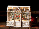 Lighted Cardinal Greenhouse Glitterdome - The Country Christmas Loft