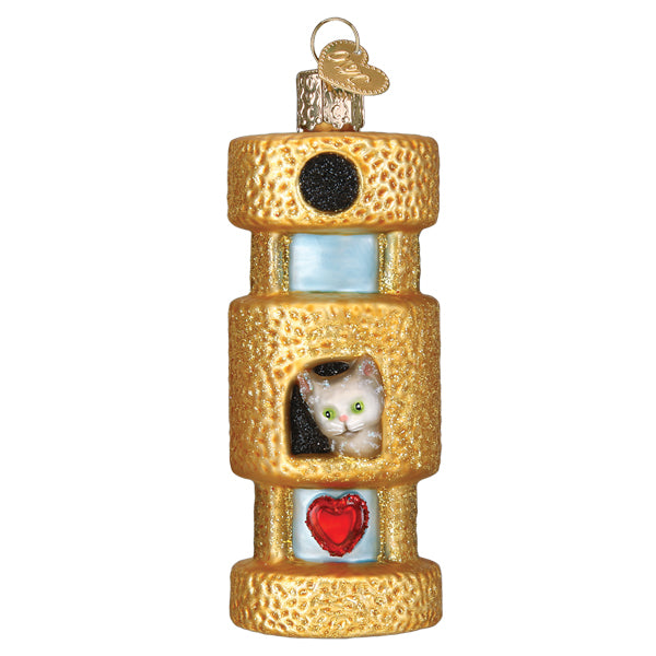 Old World Christmas Cat Tower Ornament - The Country Christmas Loft