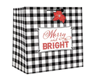 Square Jumbo Gift Bag -  Merry and Bright - The Country Christmas Loft