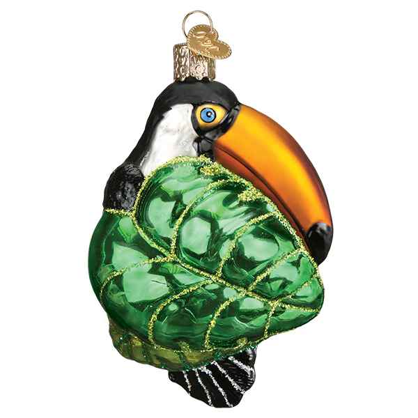 Glass Toucan Ornament - The Country Christmas Loft