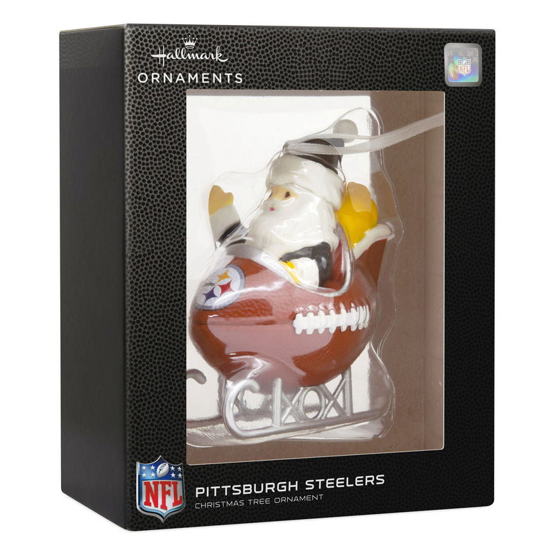 Pittsburgh Steelers Football Sled Ornament