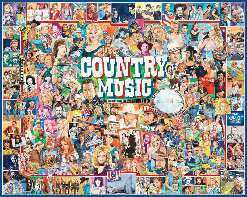 Country Music  - 1000 Piece Jigsaw Puzzle - The Country Christmas Loft