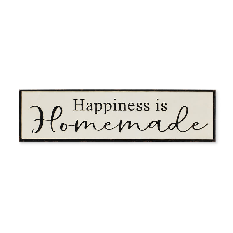 Metal Sign - 24 inch - " Happiness is Homemade" - The Country Christmas Loft