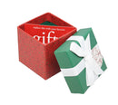 Gift Box Cube for Gift Cards - 3" x 3" - Burgandy Swirl