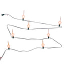 7-Light Gold Glitter Diamond Bubble Light Set - The Country Christmas Loft