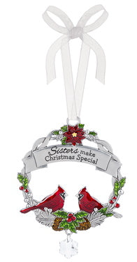Christmas Cardinal Ornament - Sisters make Christmas Special - The Country Christmas Loft