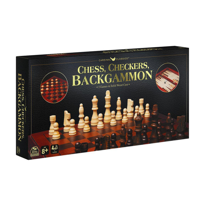 Wood Chess, Checkers, and Backgammon Set - The Country Christmas Loft