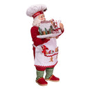 10.5" Fabriché Gingerbread Chef Santa - The Country Christmas Loft