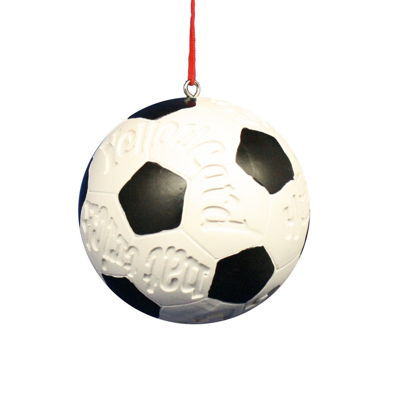 Word Collage Soccer Ball Ornament