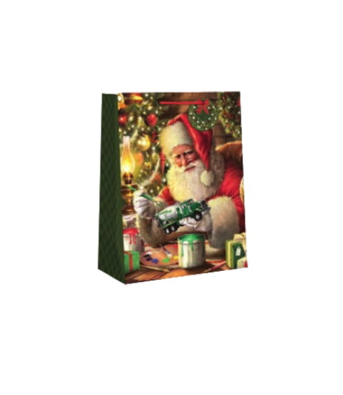 Traditional Small Gift Bag - Santa Finishing Touches - The Country Christmas Loft