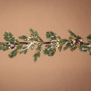 70 Inch Lighted Snowy Pine Garland - The Country Christmas Loft