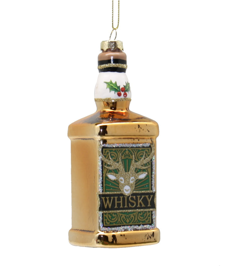 Blown Glass Whiskey Ornament - The Country Christmas Loft