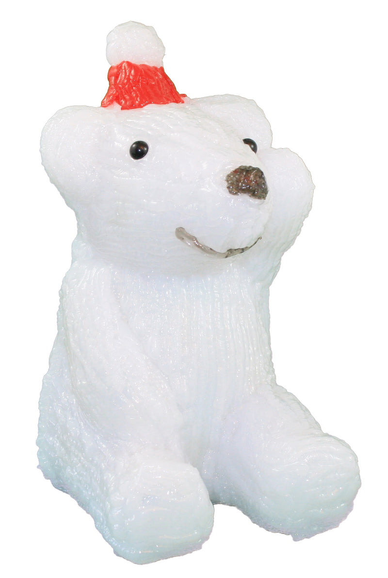 8 Inch Polar Bear 20 LED B/O - The Country Christmas Loft