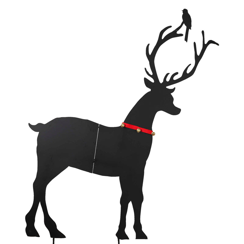 Metal Reindeer Silhouette Yard Decor - The Country Christmas Loft