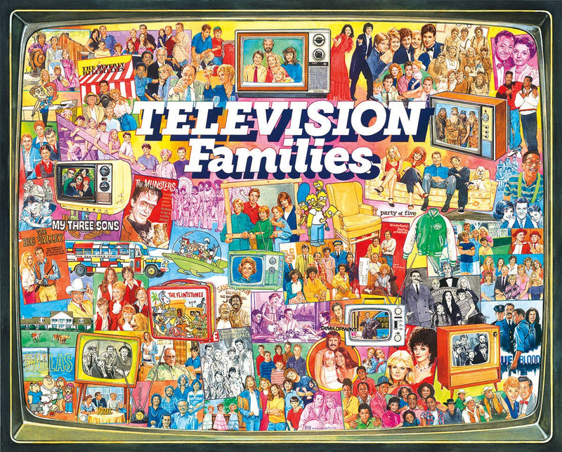 Television Families - 1000 Piece Jigsaw Puzzle - The Country Christmas Loft
