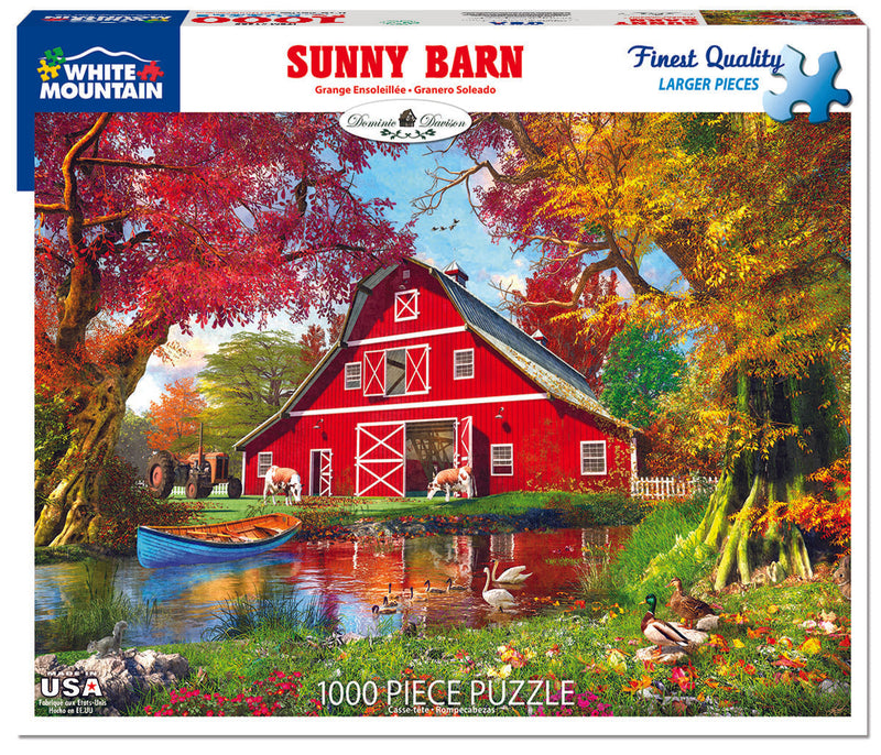 Sunny Barn - 1000 Piece Puzzle - The Country Christmas Loft