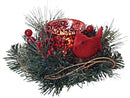 Faux Pine Candle Holder Ring - - The Country Christmas Loft