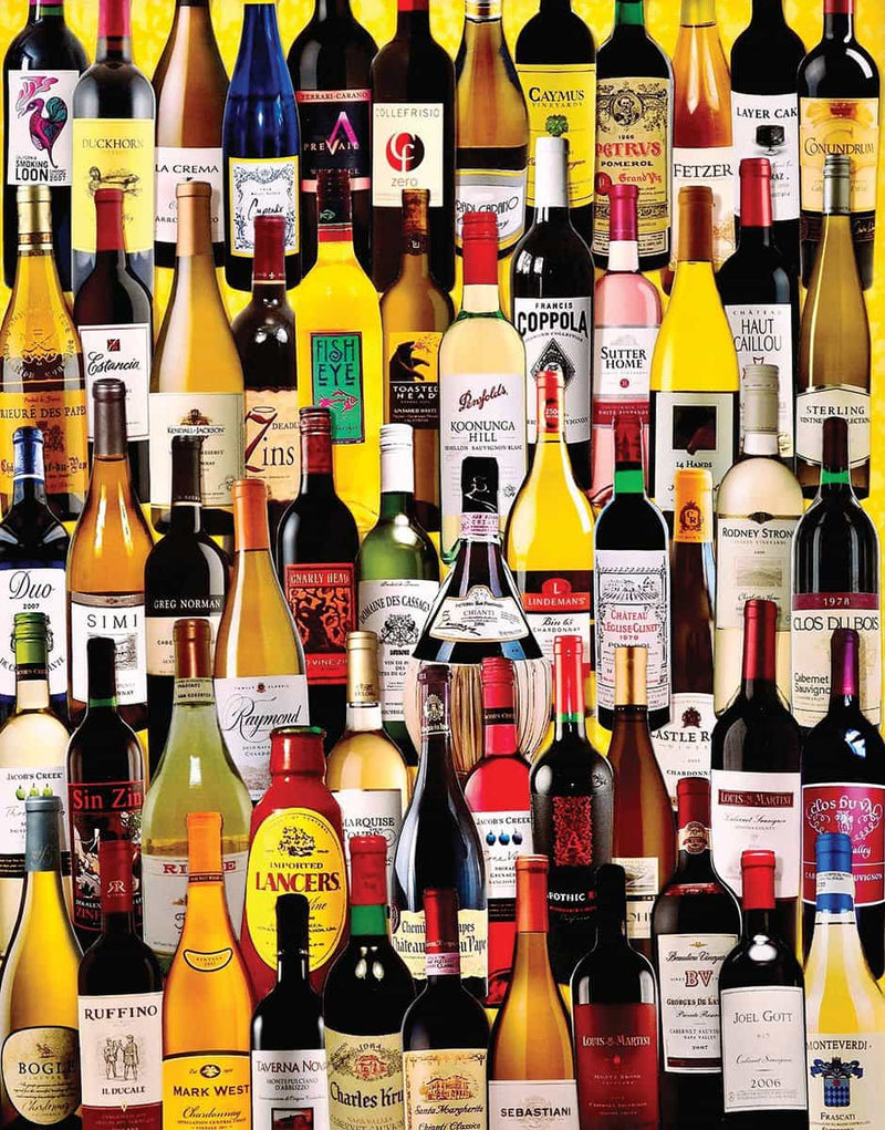 Wine Bottles  - 1000 Piece Jigsaw Puzzle - The Country Christmas Loft