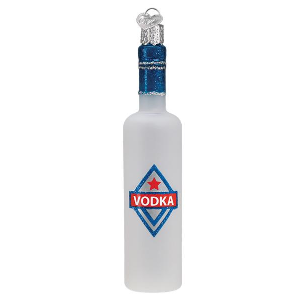 Vodka Bottle  Glass Ornament - The Country Christmas Loft