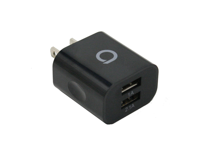 2.1A Wall Charger Dual Port - Black