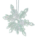 Spunglass Ornament - Clear Snowflake - The Country Christmas Loft