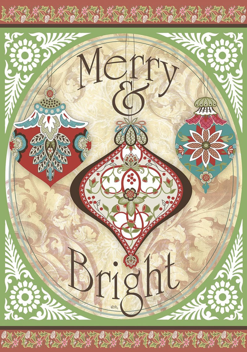 Merry And Bright Flag - The Country Christmas Loft