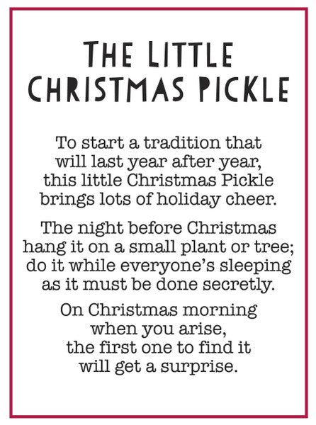 The Little Christmas Pickle Charm - The Country Christmas Loft