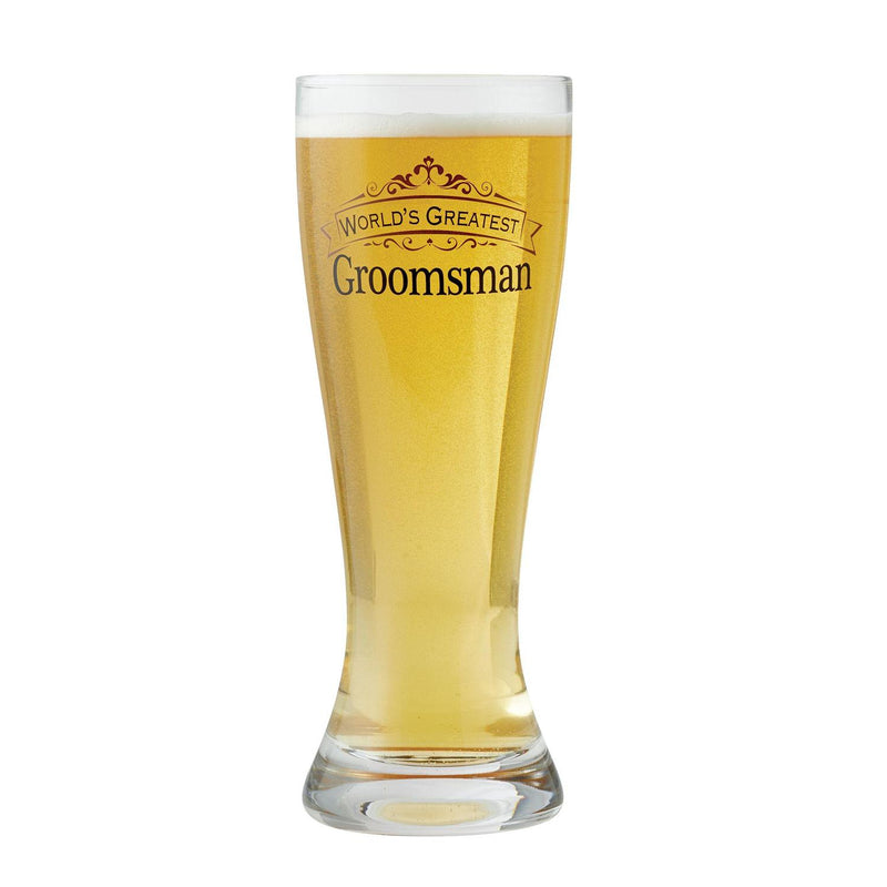 Groomsman Beer Glass - The Country Christmas Loft