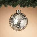 8" Lighted Mercury Plastic Ornament - Silver - The Country Christmas Loft