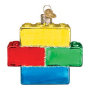 Building Blocks Glass Ornament - The Country Christmas Loft