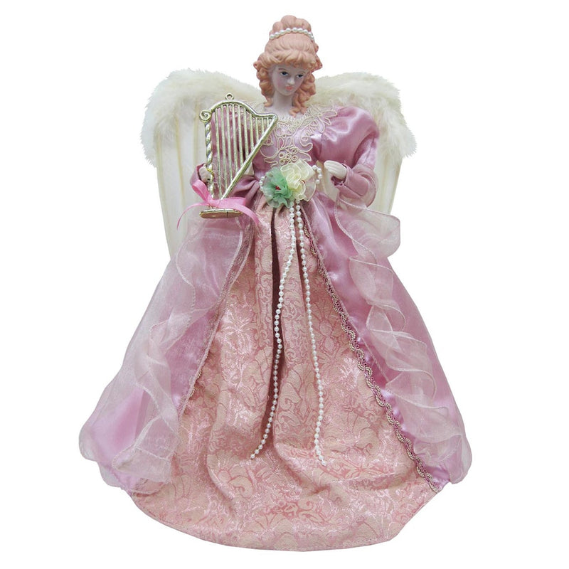 Mauve Victorian Angel Tree Topper - 16" - The Country Christmas Loft