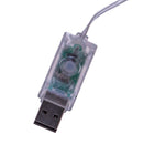 100MM USB Lighted Glass Ball Ornament - Green - The Country Christmas Loft