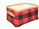Buffalo Check Fabric Baskets - - The Country Christmas Loft