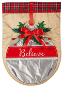 Christmas Believe Bell Garden Flag